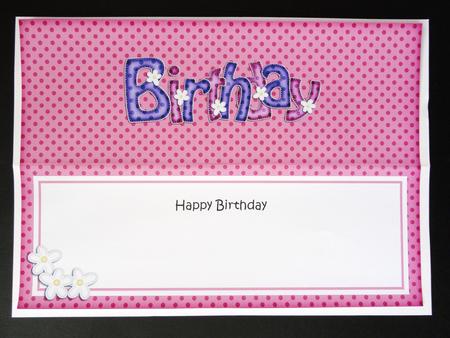 Birthday Matching Large Dl Insert by Valerie Spowart