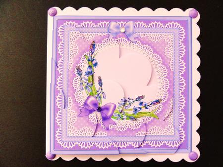 Bluebells Scallop Corner Side Stacker Topper by Valerie Spowart