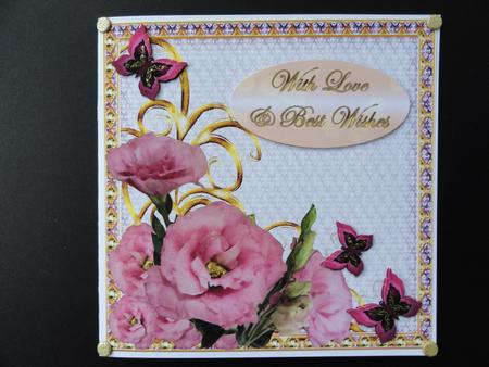 Flowers & Butterflies Large Topper by Valerie Spowart
