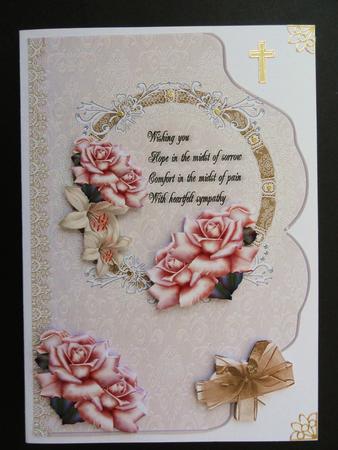 Rose and Lilies Sympathy by Valerie Spowart