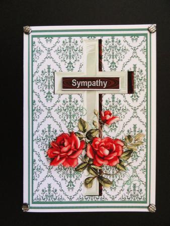 Condolences Pearl Cross by Valerie Spowart