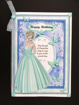 Birthday Flutterings - Mint by Valerie Spowart