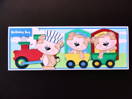 Bart the Bears Express Train by Valerie Spowart