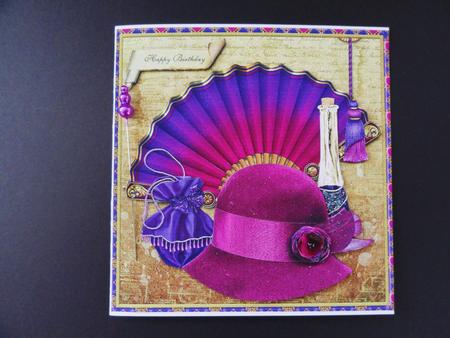 Retro Hat and Fan by Valerie Spowart