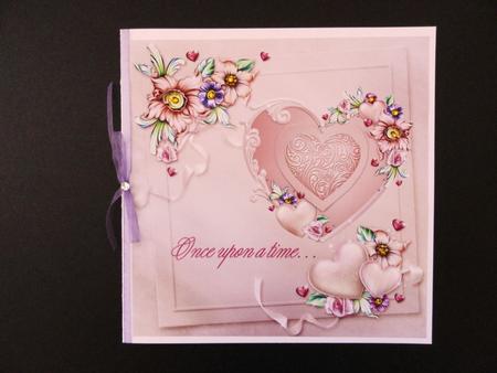 Pink Valentines Hearts "once Upon a Time - " by Valerie Spowart
