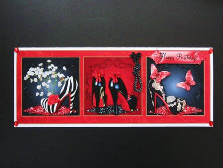 Love Those Shoes! Card Topper with Decoupage by Valerie Spowart