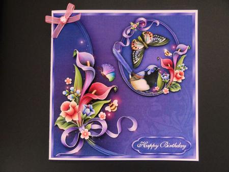 A Garden Enchanted 8" Square Card Mini-kit by Valerie Spowart