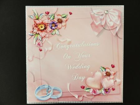 Hearts and Flowers Wedding 8x8 Topper with Corner Stacker by Valerie Spowart
