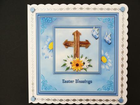 Daisies at the Cross Square Front by Valerie Spowart