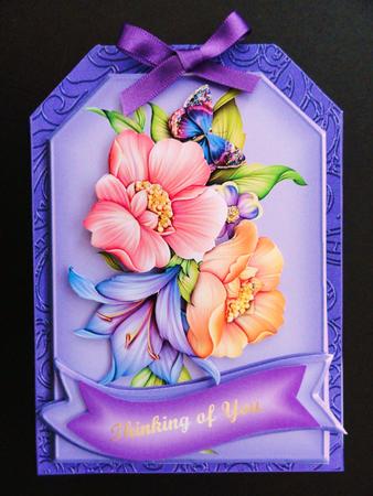 Floral Arrangement Tag Card by Valerie Spowart