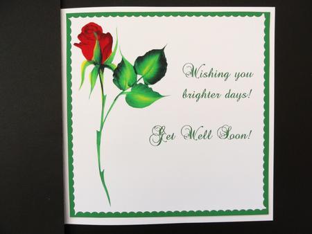 8 Inch Insert - Get Well Soon 10 by Valerie Spowart