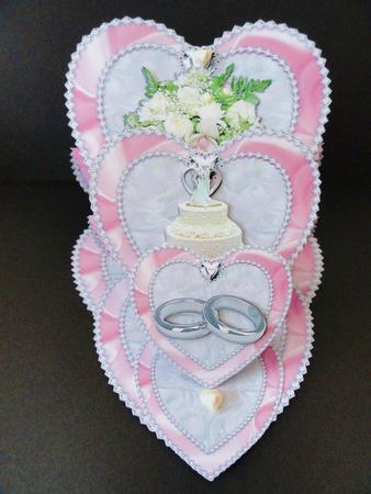 On Your Wedding Day Triple Easel Card & Envelope by Valerie Spowart