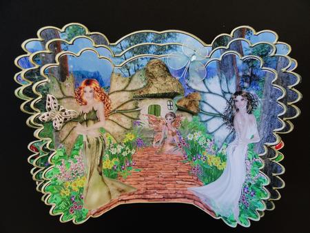 Scalloped Layered Gatefold - Fairy Home by Valerie Spowart