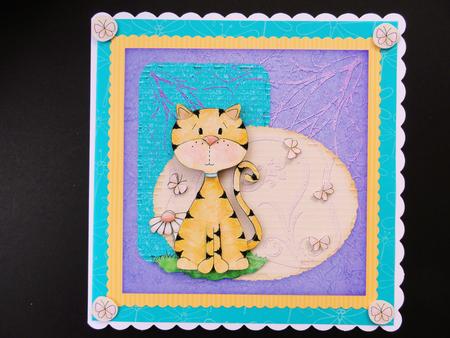 Kitschy Kat 5, 6x6 in Step by Step Card by Valerie Spowart