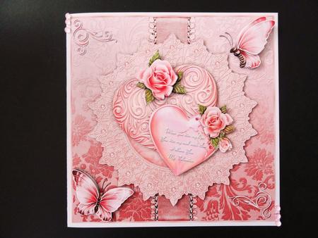 Love Hearts - 8" Square Card Mini-kit by Valerie Spowart