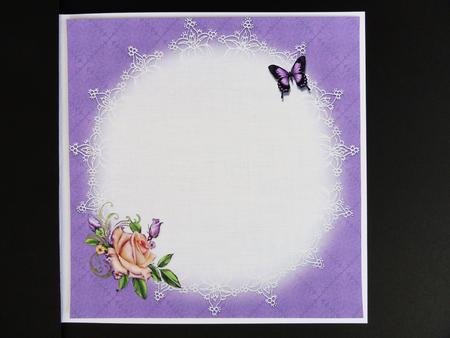 8x8 Vintage Roses for Birthday/mothers Day Insert Plate by Valerie Spowart