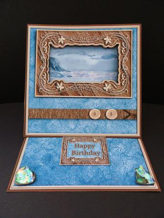 Seascape Framed Art Easel Card Mini Kit by Valerie Spowart