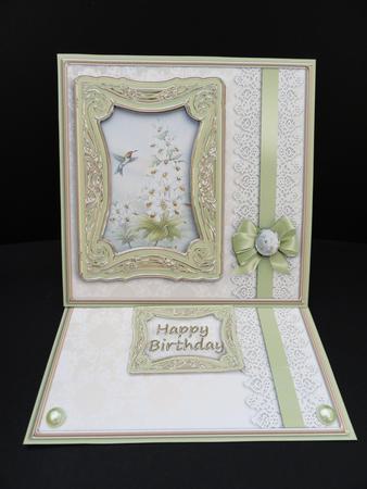 Hummingbird Framed Art Easel Card Mini Kit by Valerie Spowart