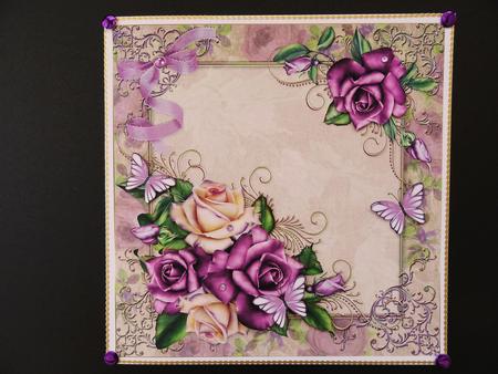 8x8 Vintage Roses by Valerie Spowart