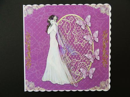 Butterfly Fairy on a Gold Frame by Valerie Spowart