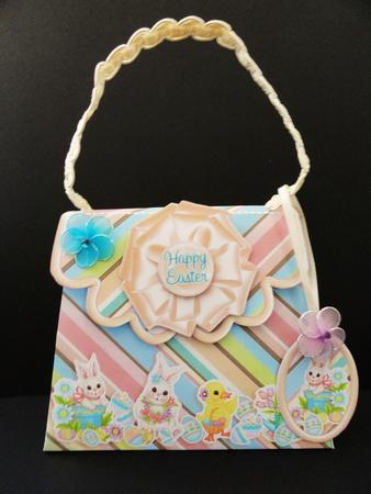 Handbag Gift Box Easter Bunnies by Valerie Spowart