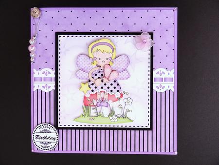 8 x 8 3D Fiz Fairy Mini Kit with 3D Decoupage by Valerie Spowart