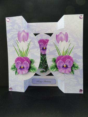 Spring Flower Trifold. by Valerie Spowart