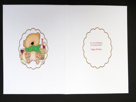 Time for a Birthday Snooze Dad Insert by Valerie Spowart