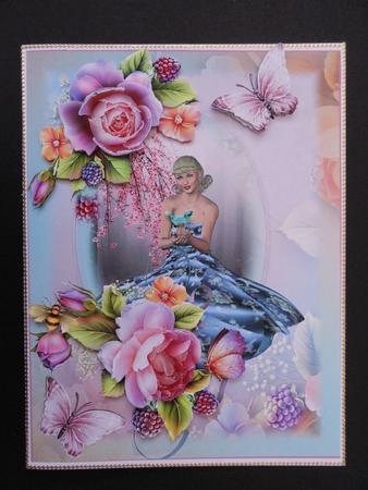 A Little Bird Told Me Card Topper by Valerie Spowart