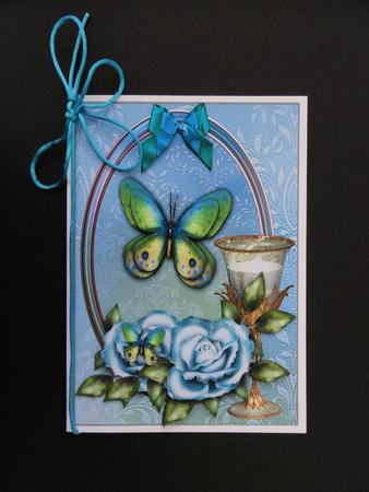 Magical Butterflie and Vintage Roses by Valerie Spowart