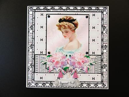 Vintage Girl French Style by Valerie Spowart