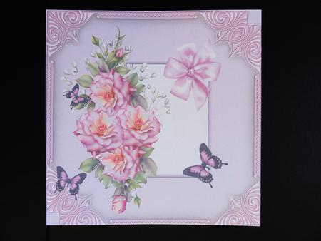 8x8 Roses and Butterflies Insert by Valerie Spowart