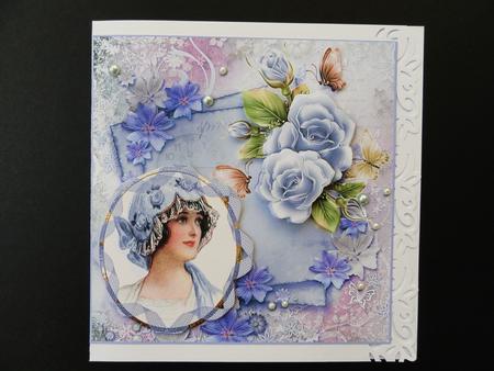 Springtime Lilac Rose and Vintage Lady by Valerie Spowart