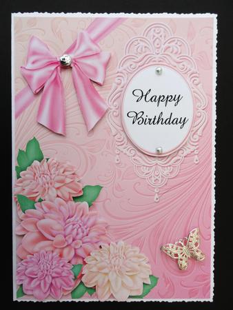 Pink & Peach Floral Birthday + Greetings by Valerie Spowart