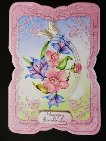 Shaped Card Mini Kit - Pretty Floral by Valerie Spowart