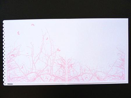 In the Pink Butterflies Blank Insert by Valerie Spowart