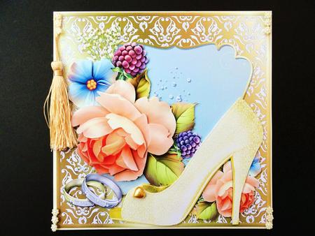Wedding Card Mini Kit - Golden Wedding Anniversary by Valerie Spowart