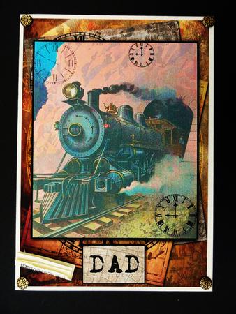 Vintage Train Steaming Out of the Tunnel by Valerie Spowart