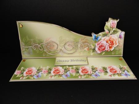 Soft Roses Large Dl Easel Mini Kit by Valerie Spowart