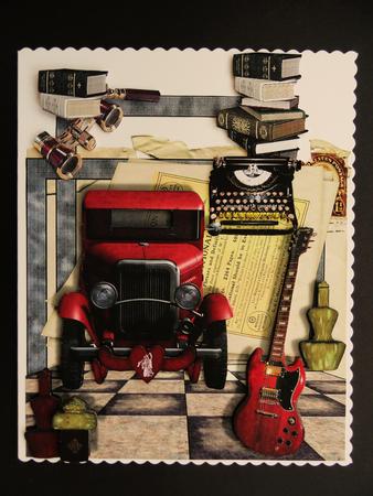 Male Birthday Card or Other Occasion by Valerie Spowart