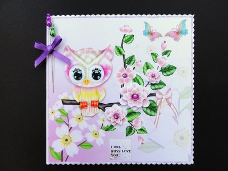 I Owl Ways Love You Birthday Girl by Valerie Spowart