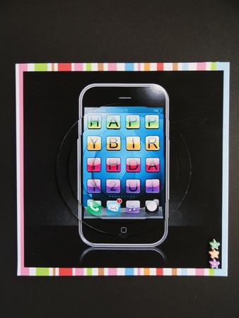 Smart Phone Circle Pyramage Topper by Valerie Spowart