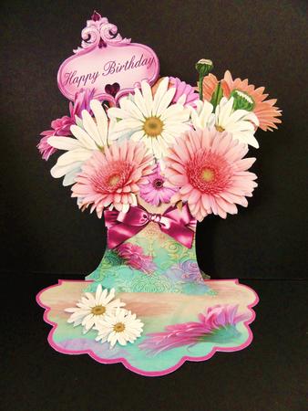 Everlasting Bouquet Easel - Gerbera by Valerie Spowart