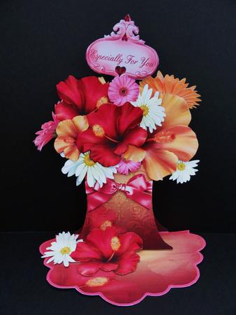 Everlasting Bouquet Easel - Hibiscus by Valerie Spowart