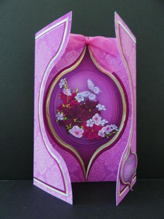 Purple Flowers Aperture Gatefold Mini Kit by Valerie Spowart