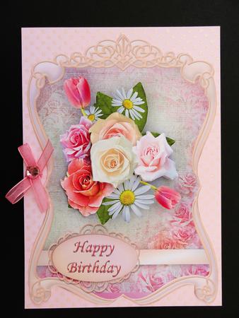 Pastel Roses Fancy Shaped Topper by Valerie Spowart