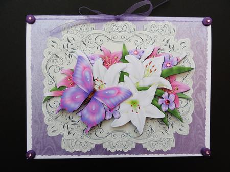 Butterfly Strip Card 3 by Valerie Spowart