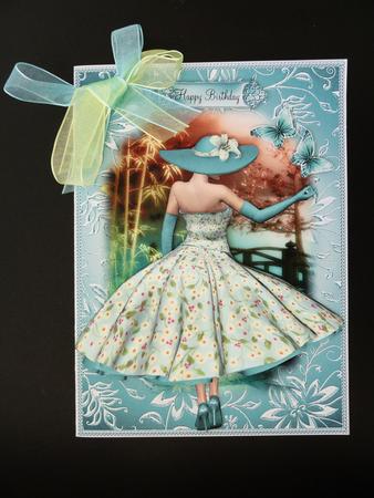 The Butterfly Stroll 50's Lady by Valerie Spowart