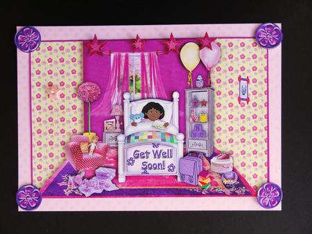 Get Well Soon Little Girl 2 by Valerie Spowart