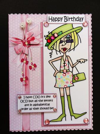 J.j Has Ocd Oh My. Quick Card by Valerie Spowart